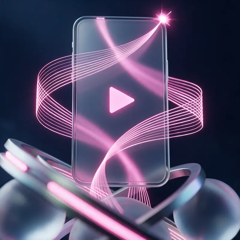 ViralHook pink waveform and hook spark macro view